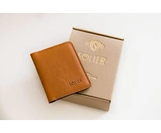 Solier Accessories Piniginė vyrams SOLIER SW11 SLIM - Tamsiai Ruda
