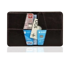 Solier Accessories Piniginė vyrams SOLIER SW10 SLIM - Tamsiai ruda