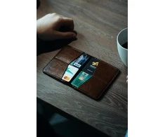 Solier Accessories Piniginė vyrams SOLIER SW10 SLIM - Šviesiai ruda