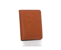 Solier Accessories Piniginė vyrams su skyriumi monetoms SOLIER SW15 SLIM - šviesiai ruda