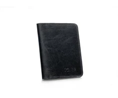 Solier Accessories Vyriška piniginė su skyriumi monetoms SOLIER SW15 SLIM - Juoda