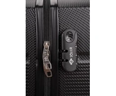 Kelioninis Solier Luggage Lagaminas vidutinio dydžio M STL902 ABS - Pilkas