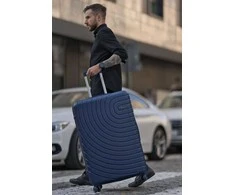 Solier Luggage Vidutinio dydžio M 24 ABS kelioninis lagaminas - SOLIER AVENTOR STL1064 - Tamsiai mėlyna