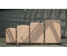 Solier Luggage Kelioninis lagaminas vidutinis M 24 kietas ABS - Solier KYOTO 1071 - Beigie