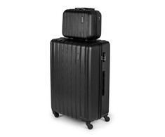 Kelioninis Solier Luggage Kosmetinis kelionių lagaminas XS | ABS STL902 - Juodas