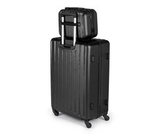 Kelioninis Solier Luggage Kosmetinis kelionių lagaminas XS | ABS STL902 - Juodas