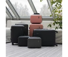 Kelioninis Solier Luggage Vidutinis lagaminas M 22' STL902 ABS - Juoda