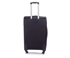 Kelioninis Solier Luggage Vidutinio dydžio tvirtas lagaminas M Solier STL1316 - Tamsiai mėlinas, rudas