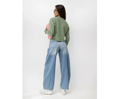 Sublevel Bluza-D10072C02562A-šviesiai žalia