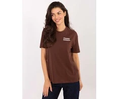 Sublevel T-shirt-D12022AH02645V-ciemny ruda