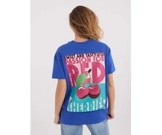 Sublevel T-shirt-D12022AH02645W-ciemny mėlyna