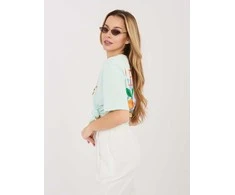 Sublevel T-shirt-D12022AJ02645AD-mietowy