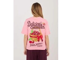 Sublevel T-shirt-D12022AJ02645AD-rožinė