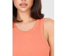 Sublevel Top-D16005AH02661B-ciemny oranžinė