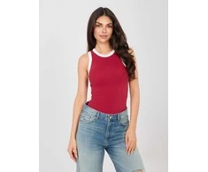 Sublevel Top-D16197AJ02864A-ciemny raudona