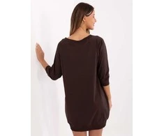 Suknelė Basic Feel Good Sukienka-RV-SK-7203.35P-ciemny ruda