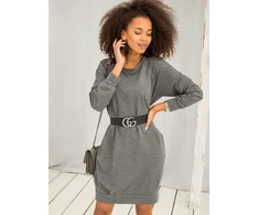 Basic Feel Good Suknelė-RV-TU-5184.93P-tamsiai pilka
