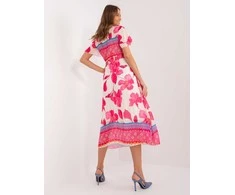 Italy Moda Suknelė-DHJ-SK-11331-5.19-tamsiai rožinė