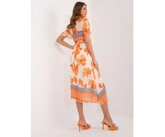 Italy Moda Suknelė-DHJ-SK-11331-5,19-oranžinė