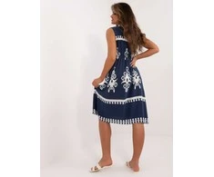 Italy Moda Suknelė-DHJ-SK-12616.13-tamsiai mėlyna