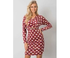 Italy Moda Suknelė-DHJ-SK-12695.26P-tamsiai rožinė