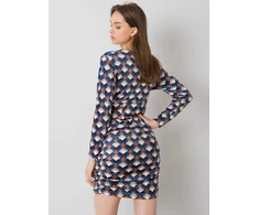 Italy Moda Suknelė-DHJ-SK-12695.26P-tamsiai mėlyna