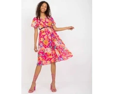 Italy Moda Suknelė-DHJ-SK-13162.92-tamsiai rožinė