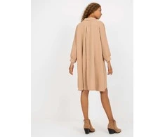 Italy Moda Suknelė-DHJ-SK-15092.57P-tamsiai smėlio spalvos
