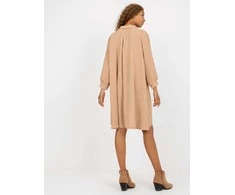 Italy Moda Suknelė-DHJ-SK-15092.57P-tamsiai smėlio spalvos