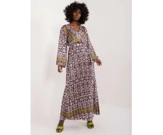 Italy Moda Suknelė-DHJ-SK-16656.13X-tamsiai violetinė
