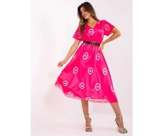 Italy Moda Suknelė-DHJ-SK-17260.90-tamsiai rožinė