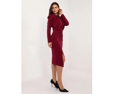 Italy Moda Suknelė-DHJ-SK-18206.67-bordo