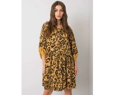 Italy Moda Suknelė-DHJ-SK-21464.99-tamsiai geltona
