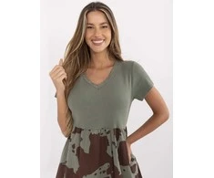 Suknelė Italy Moda Sukienka-DHJ-SK-253701.80-khaki
