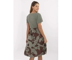 Suknelė Italy Moda Sukienka-DHJ-SK-253701.80-khaki