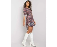 Italy Moda Suknelė-DHJ-SK-5766.60-tamsiai mėlyna