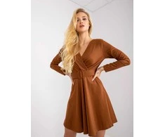 Italy Moda Suknelė-DHJ-SK-8818.37P-šviesiai ruda