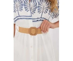 Suknelė Italy Moda Sukienka-IR-SK-2689-2.87-balta ir-mėlyna