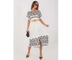 Suknelė Italy Moda Sukienka-IR-SK-2689-2.87-baltai-juodas