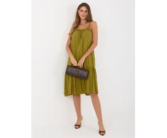 Suknelė Italy Moda Sukienka-IR-SK-6816.16P-oliwkowy