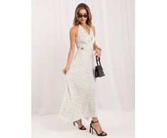 Suknelė Italy Moda Sukienka-IR-SK-M116550.97-balta ir-tamsiai mėlyna