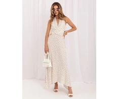 Suknelė Italy Moda Sukienka-IR-SK-M116550.97-balta ir-ruda