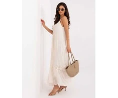 Suknelė Italy Moda Sukienka-IR-SK-Y-3391.17P-jasny smėlio spalva