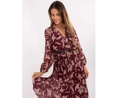 Suknelė Italy Moda Sukienka-IT-SK-10536-1.16P-bordinė