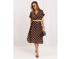 Suknelė Italy Moda Sukienka-IT-SK-19070.74-ciemny ruda