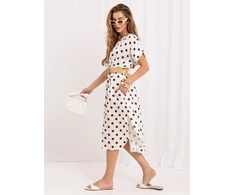 Suknelė Italy Moda Sukienka-IT-SK-19070.74-ecru