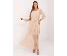 Suknelė Italy Moda Sukienka-IT-SK-21807.22-smėlio spalva
