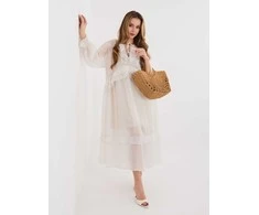 Suknelė Italy Moda Sukienka-IT-SK-51600.19-jasny smėlio spalva
