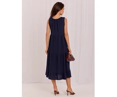 Suknelė Italy Moda Sukienka-IT-SK-A7153FLN.28-tamsiai mėlyna