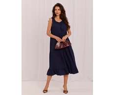 Suknelė Italy Moda Sukienka-IT-SK-A7153FLN.28-tamsiai mėlyna